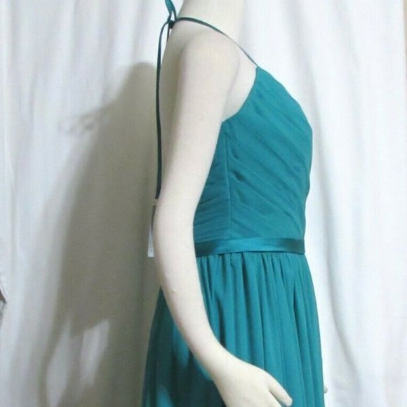 ALLURE BRIDALS Teal Green Long Formal Dress 10 - Picture 3 of 6